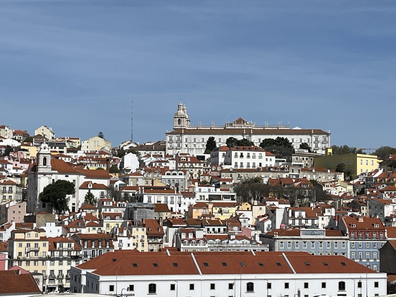 Lisbon rooftops from the ship