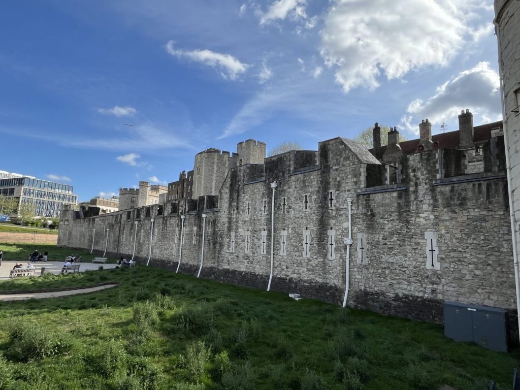 Tower of London - Moat with no Water