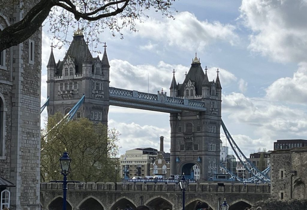Tower Bridge from the Tower of London Courtyard