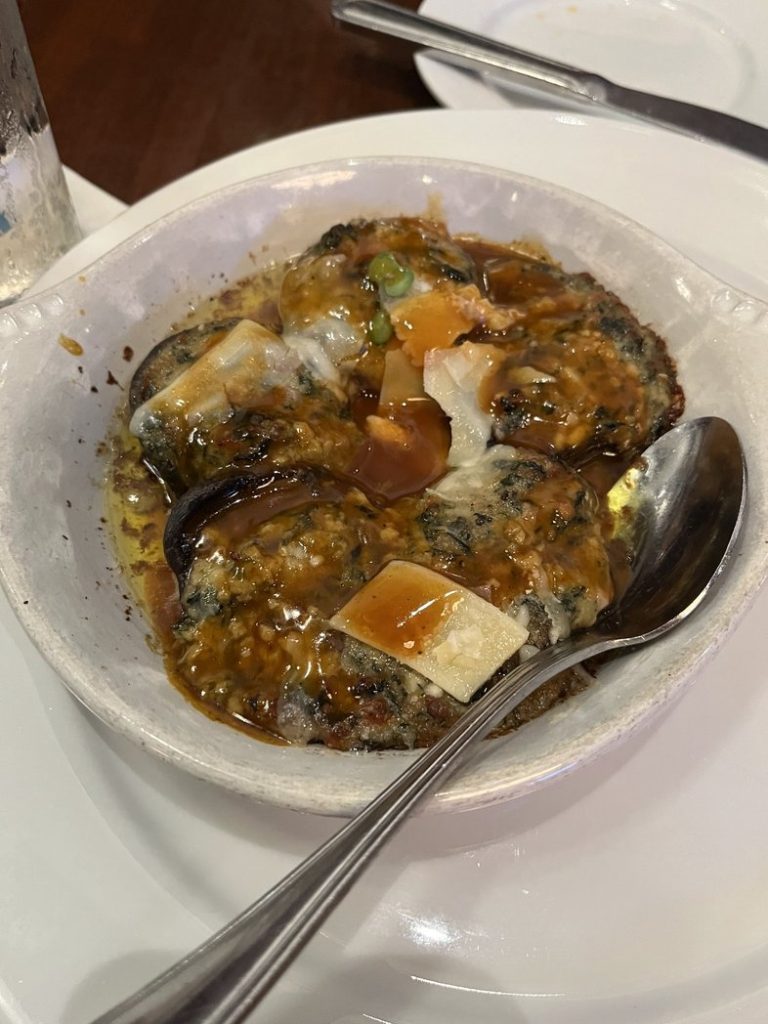 Sausage-stuffed Mushrooms at Frankie Bones