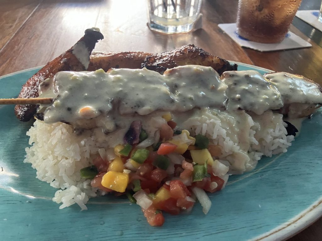 Bacon-wrapped Scallops at Sandbar Beach Eats