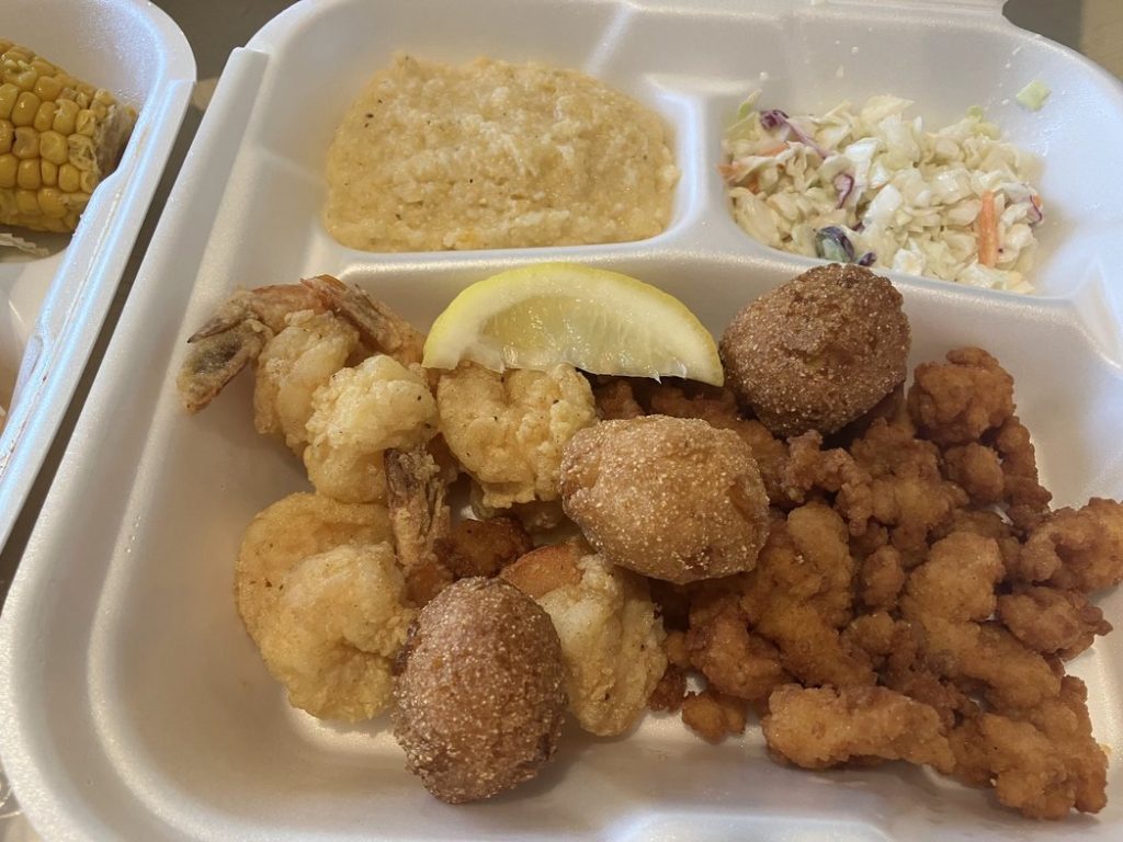 Fried Claims & Shrimp at Sea Shack