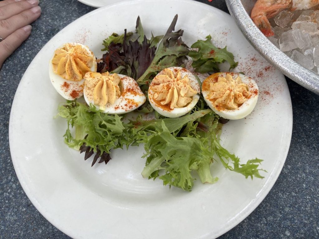 Deviled Eggs at Skull Creek Boathouse