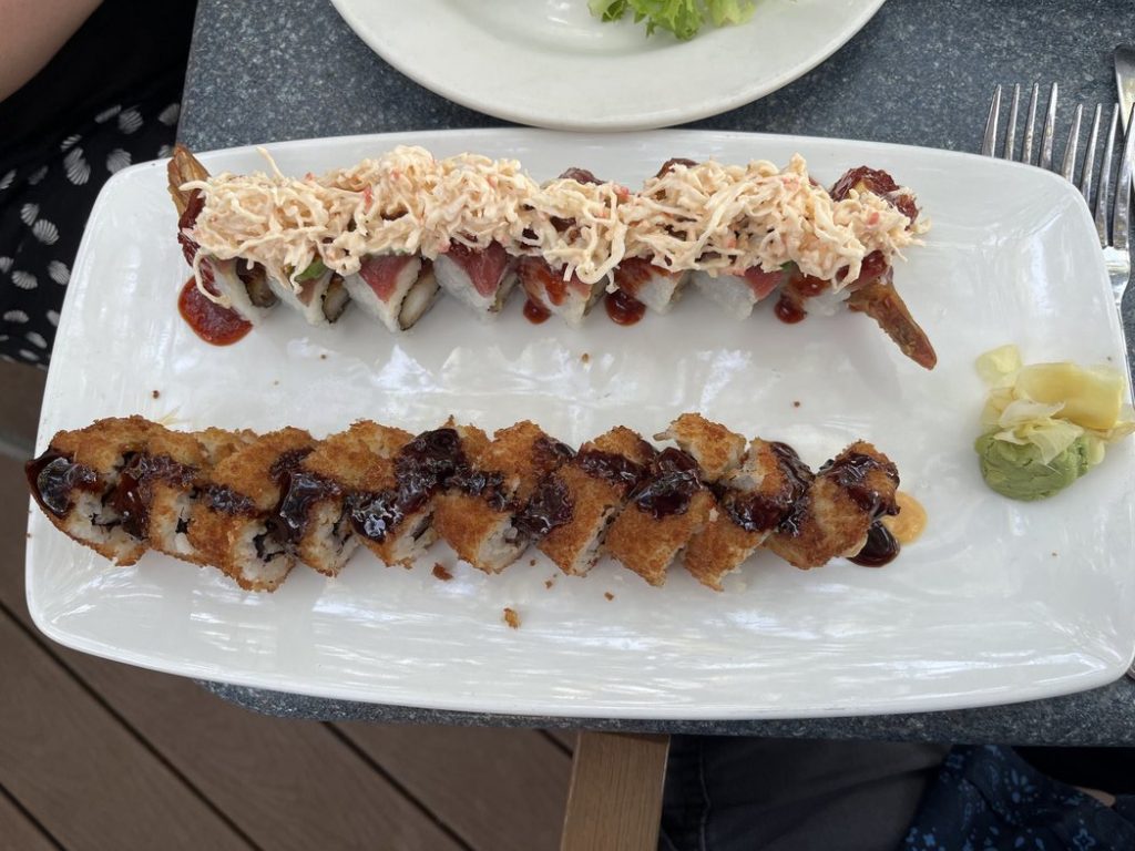 Sushi at Skull Creek Boathouse
