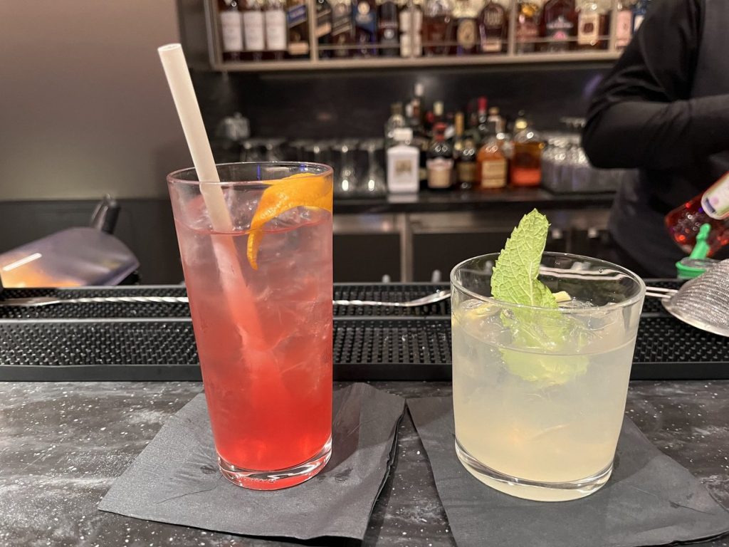 The Club Bar - Hibiscus Collins & Dutch Mule