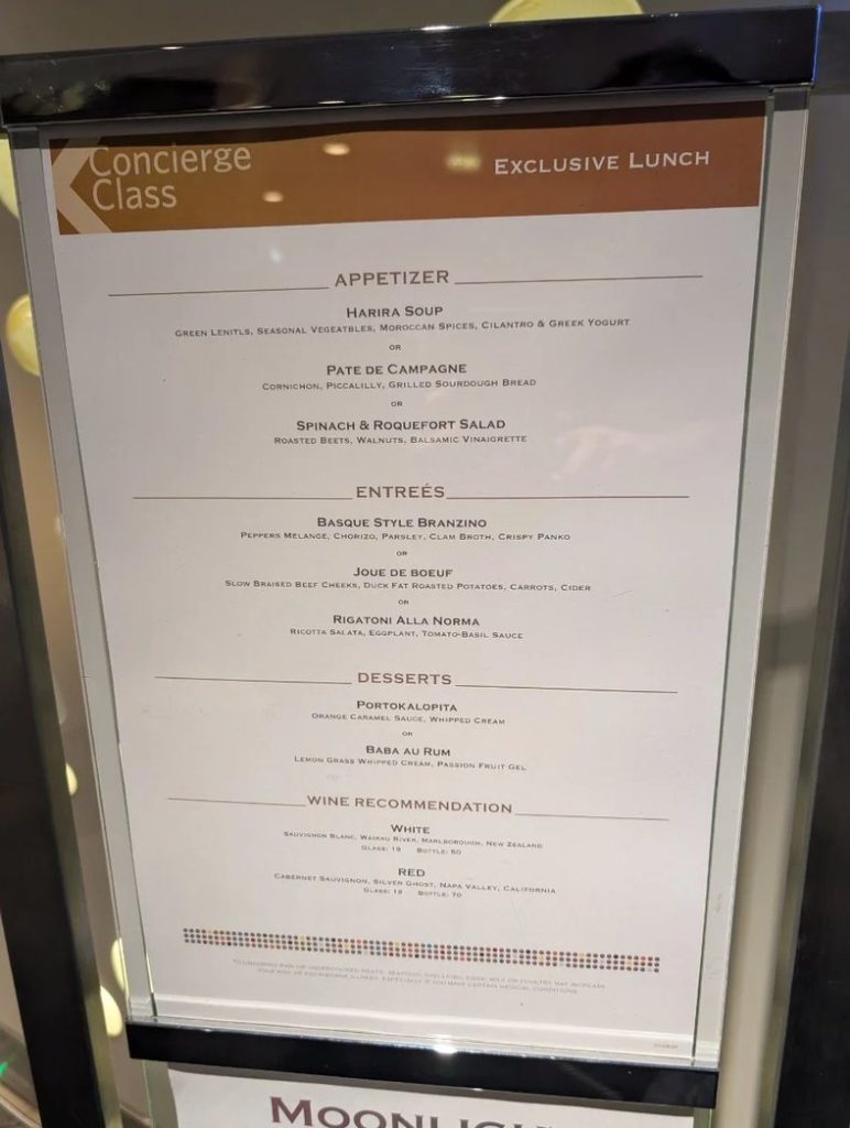 Menu - Welcome Lunch in Tuscan