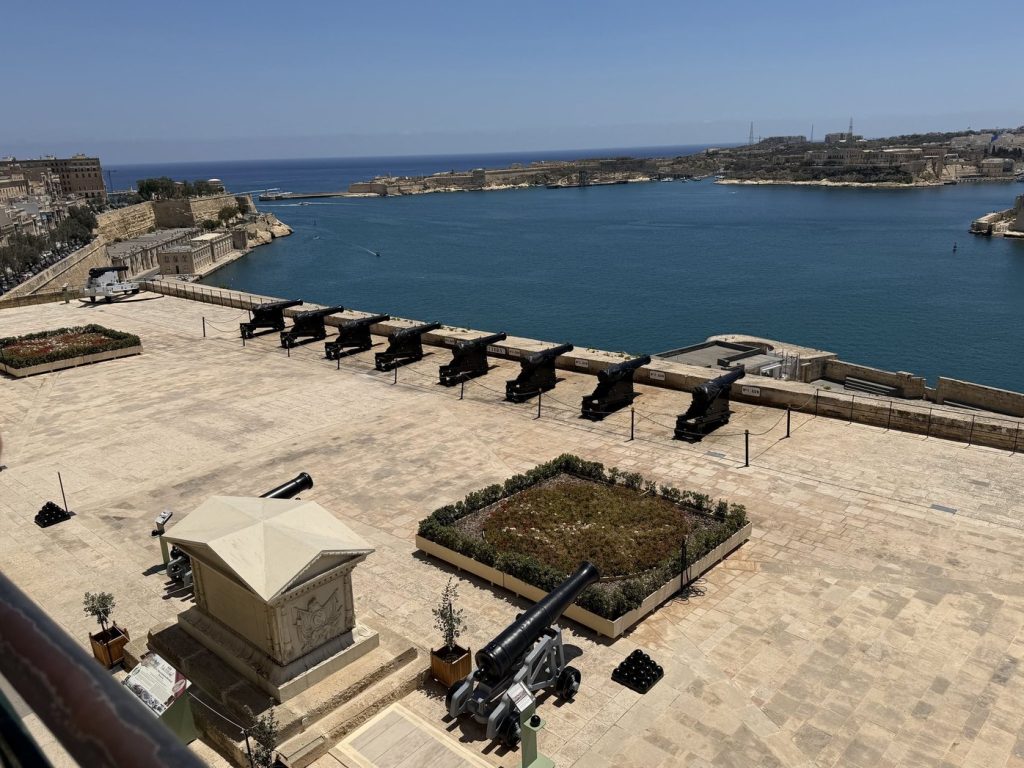 Valletta Malta Harbor Cannons