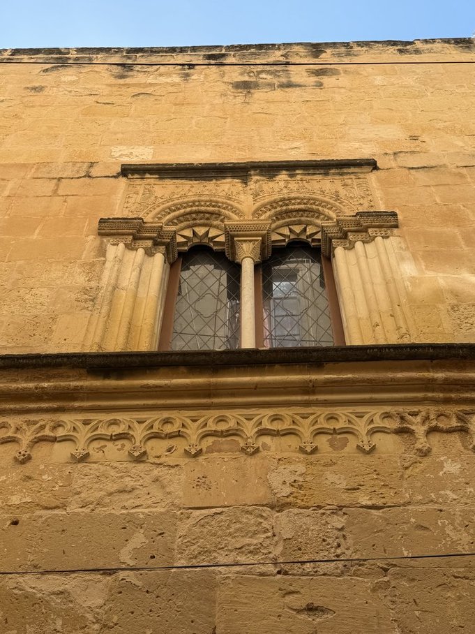 Ornate Double-light Window of Sicolo-Norman House (Malta)