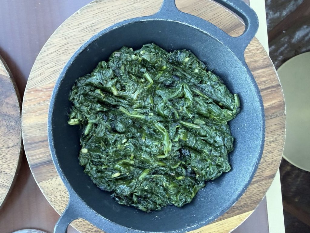 Sauteed Spinach @ Fine Cut Steakhouse