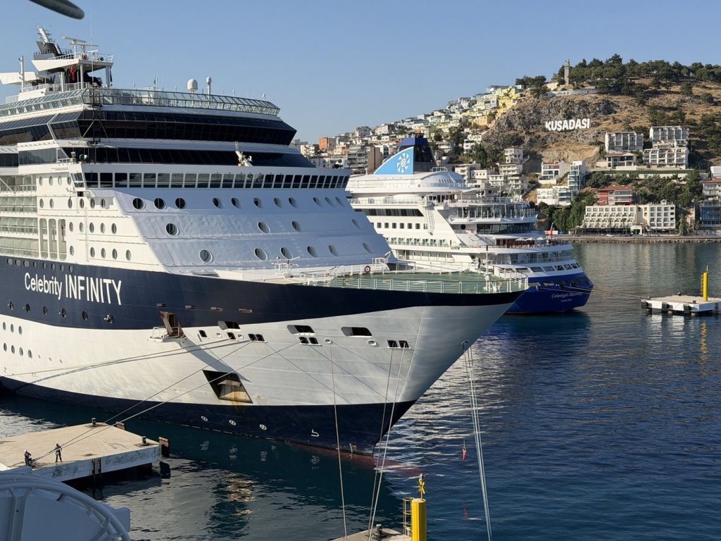 Celebrity Infinity and Celestyal Discovery @ Kusadasi Port