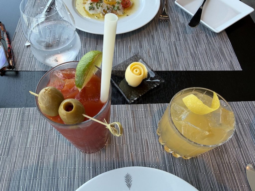 Lunch Bloody Mary & Bourbon and Peaches @ Luminae
