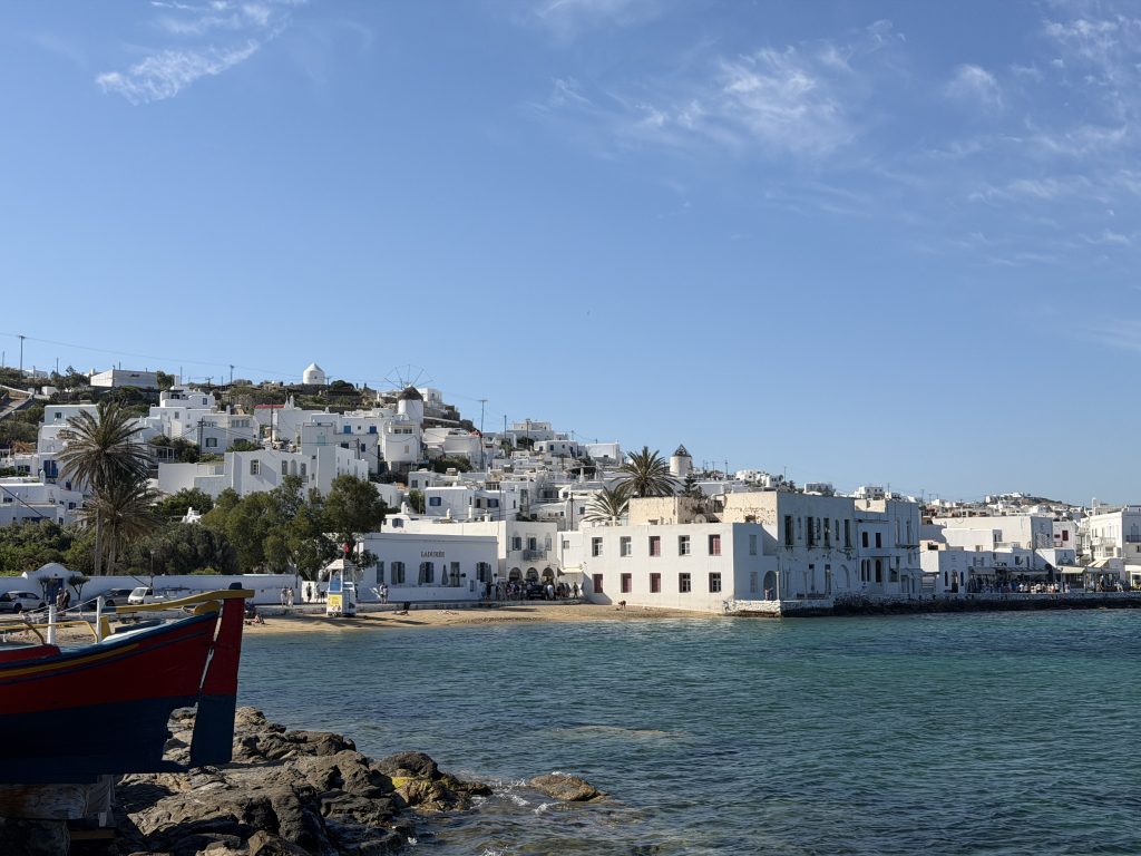 Old Port Harbor Toward Mykonos Town