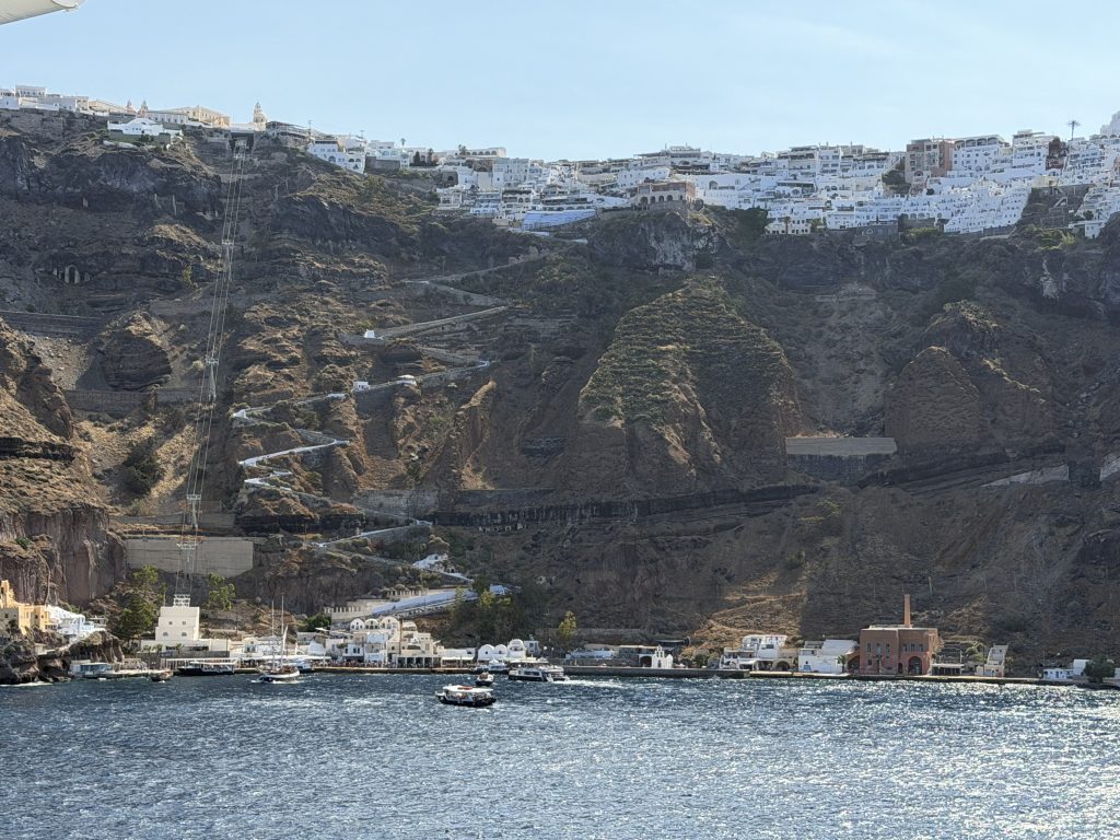 Cliffside Fira Above Old Port