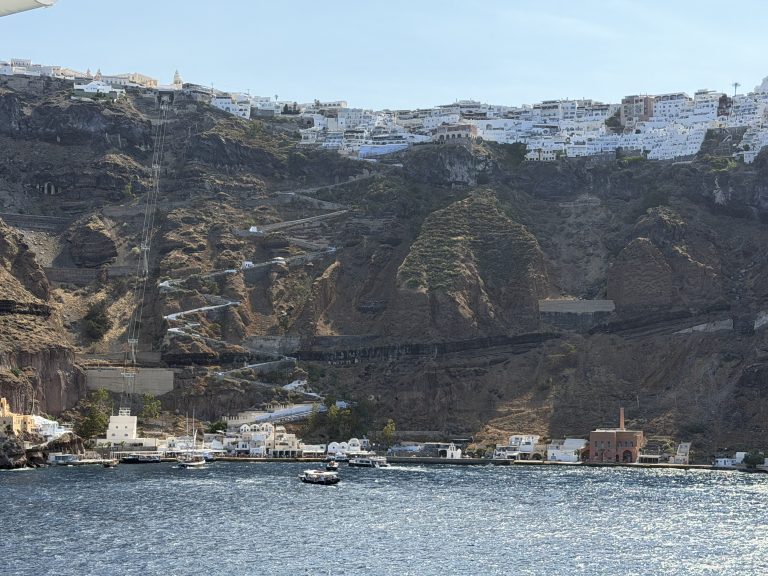 Cliffside Fira Above Old Port