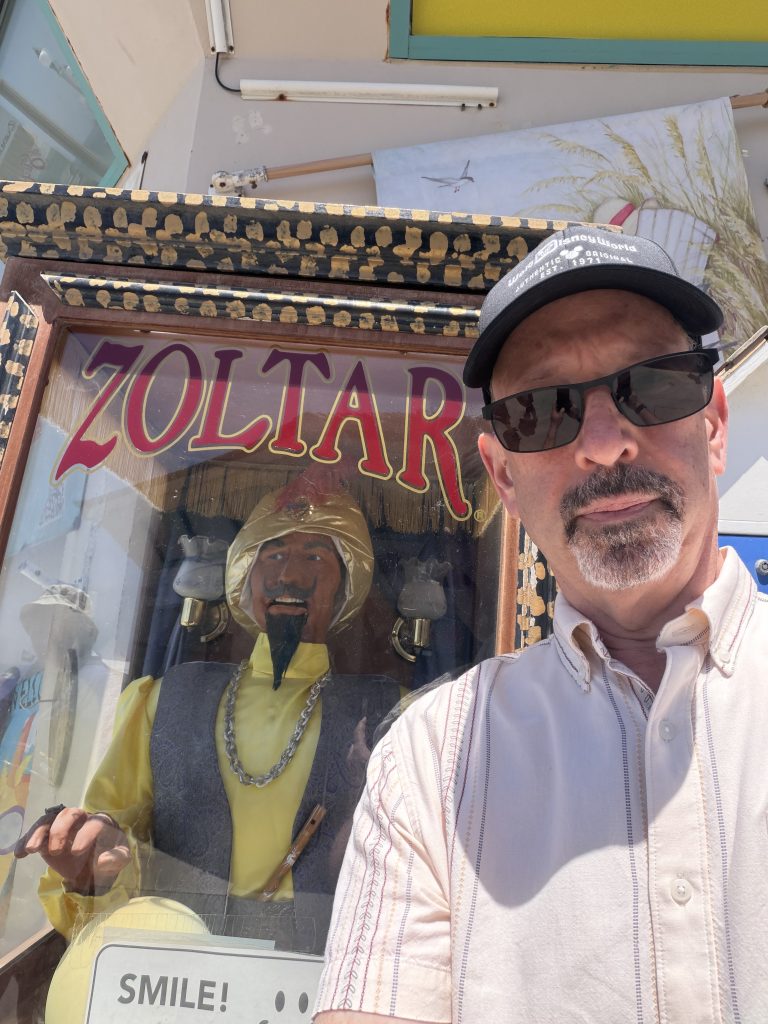 Selfie with Zoltar Fortune Teller