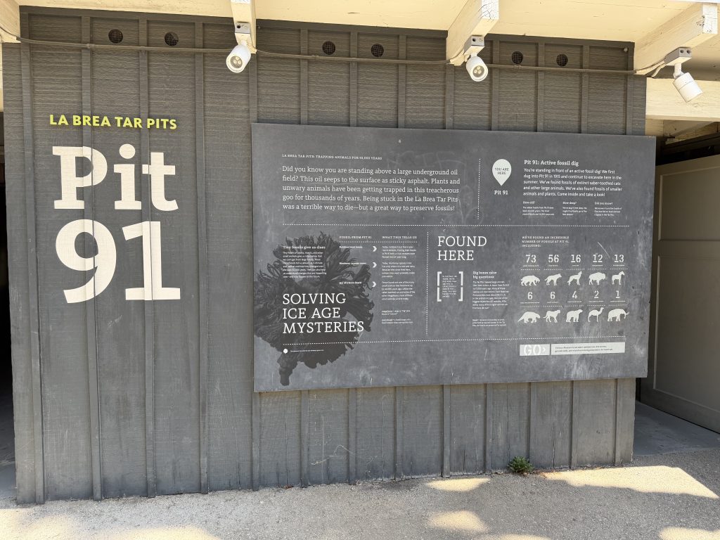 Outside La Brea Tar Pits - Pit 91