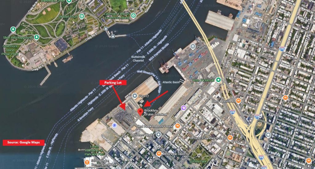 Virgin Voyages Brooklyn embarkation - Cruise Terminal Location