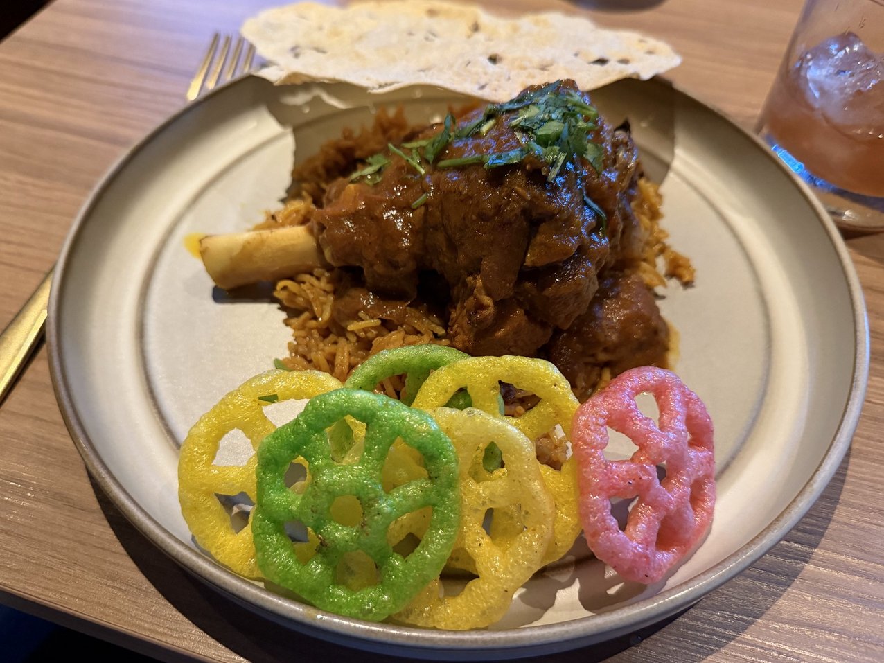 Lamb shank at Ariya by Razzle Dazzle on Valiant Lady
